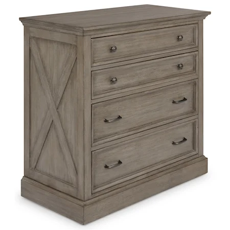 Farmhouse Drawer Chest with Felt-Lined Drawer